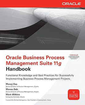Oracle Business Process Management Suite 11g Handbook Oracle Press
