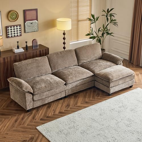 VINGLI Modular Sectional Sofa with Ottoman