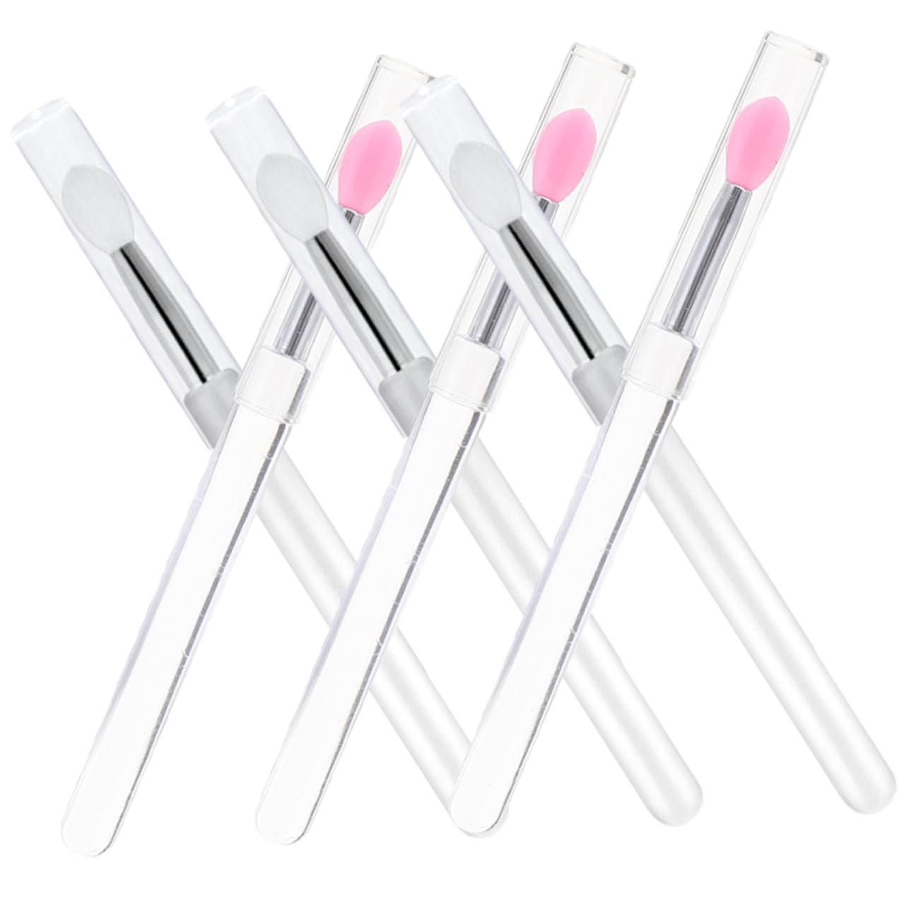 HAPINARY Portable Lip Brush Set 6pcs Multi-use Lip Applicators Eye Shadows Tools for Women Silicone Makeup Brush