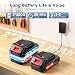 Yelyee 21V Cordless Pressure Washer, 1500W 870PSI Portable Power Washer with 2 x 2000mAh Batteries, 5M Hose, 2 Rotating Nozzles, Foam Battery, Hand Held Jet Wash for Cleaning Car Garden Patio