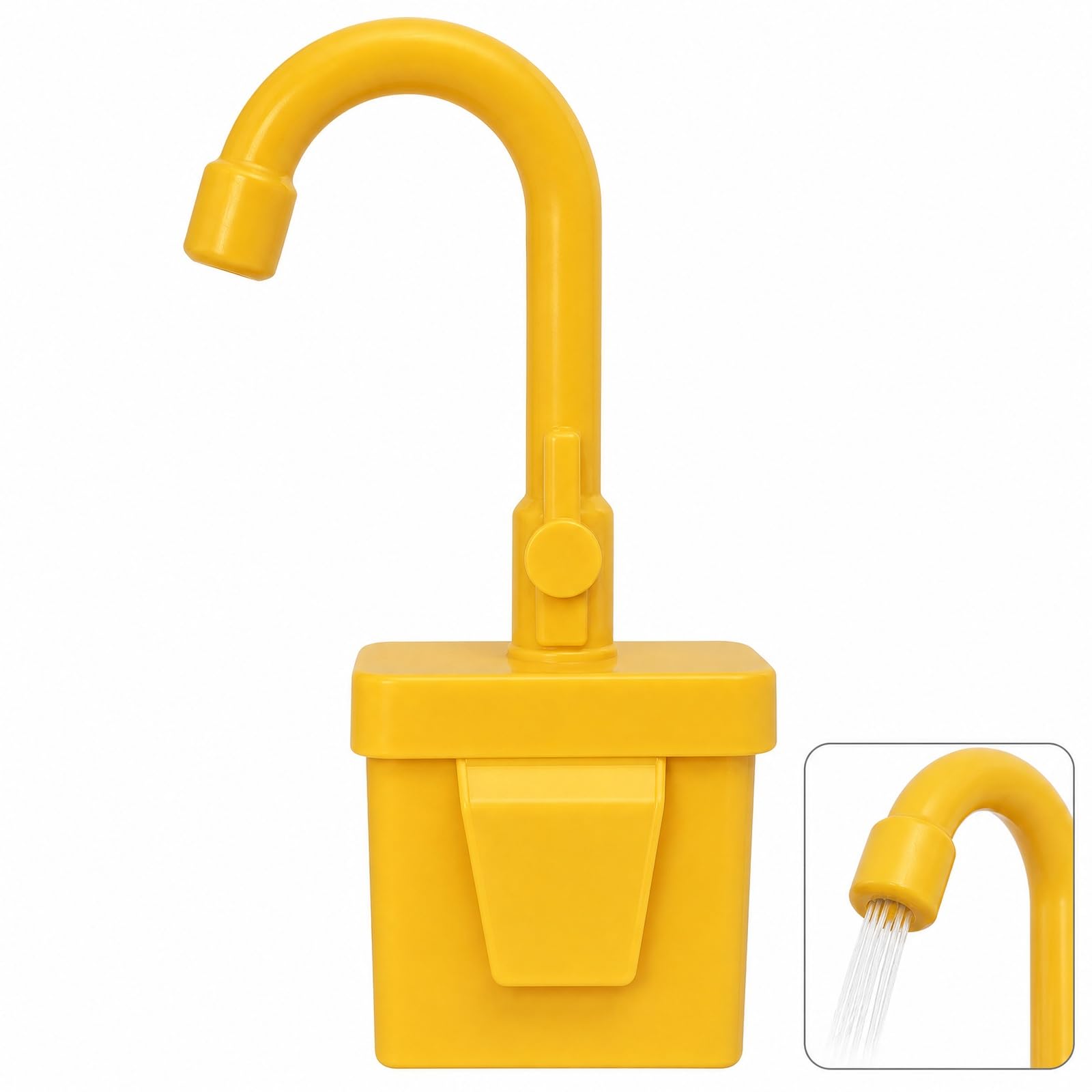 Play Sink with Running Water, Yellow Faucet Replacement Part, Play Sink, Used for Play Sink with Running Water, Interactive Kitchen Role-playing, and Group Activities
