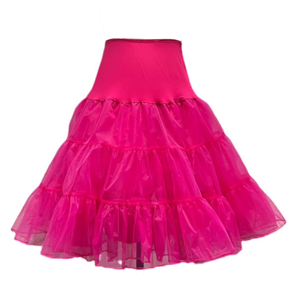 RULTA Women's 50s Vintage Petticoat 26" Crinoline Rockabilly Tutu Skirt Slip S-L…