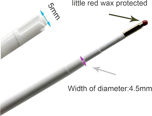 Miniatura 4 de 100 repuestos de bolígrafo retráctil, tinta negra de 3.86 pulgadas para bolígrafos brillantes, recambios de bolígrafo de bambú de 0.04 pulgadas para
