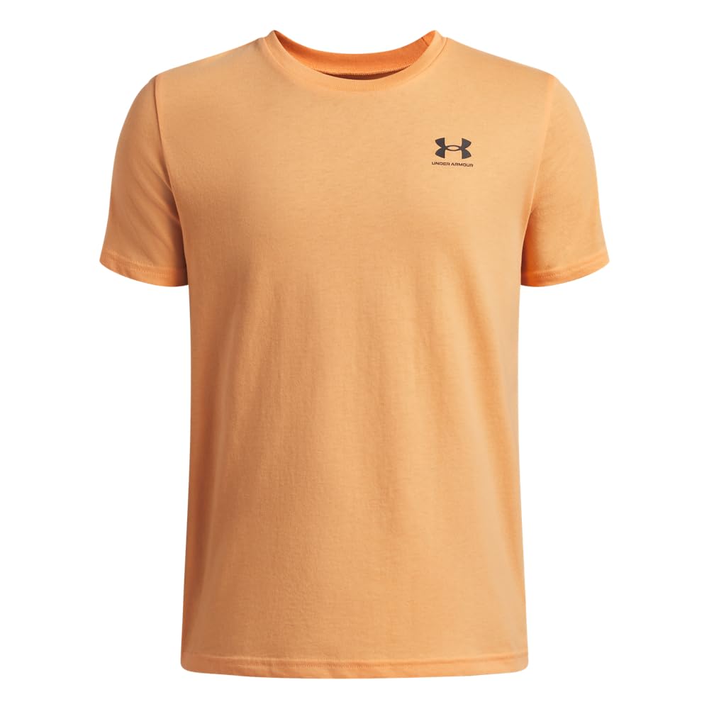 Under Armour B Sportstyle LC SS - Orange Bloc, Black - YSM
