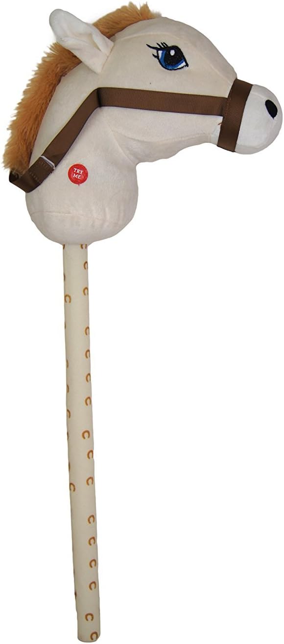 26 Inch Hobby Horse with Sound 4 Colours Available (HL63) (CREAM)