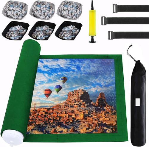 Tapis de puzzle enroulable pour 500 à 2000 pièces avec accessoires