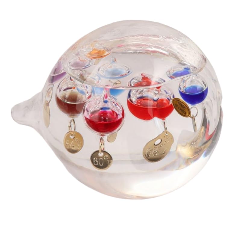 Amazon.co.jp: ガラスフロート温度計 ガリレオ温度計 水滴型温度計