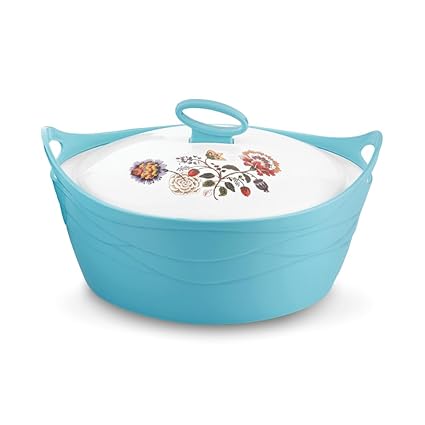 Asian Flamingo Inner Steel Casserole, 1500 ml, Blue|PU Insulated| BPA Free | Odour Proof| Food Grade | Easy to Carry | Easy to Store | Ideal for Chapatti | Roti | Serving Casserole