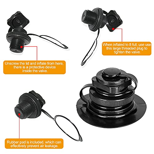 DECARETA 8 Pezzi Valvola Boston Valvola dell'Aria