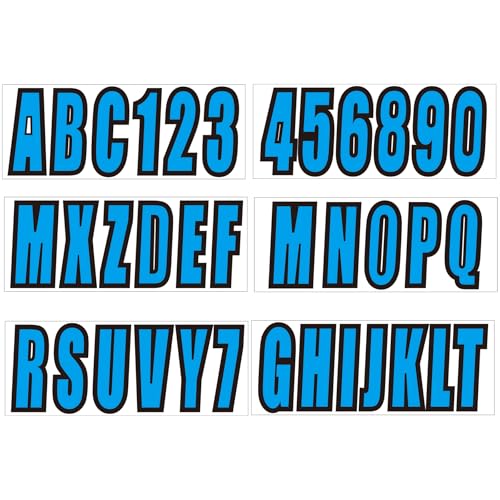 3" Boat Registration Numbers & Letters Vinyl Decals for Pontoon PWC RV
