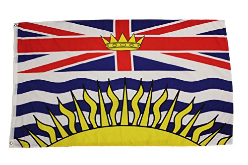 SUPERDAVES SUPERSTORE British Columbia BC Canada Provincial Large 3 X 5 Feet Flag Banner Canadian Province New