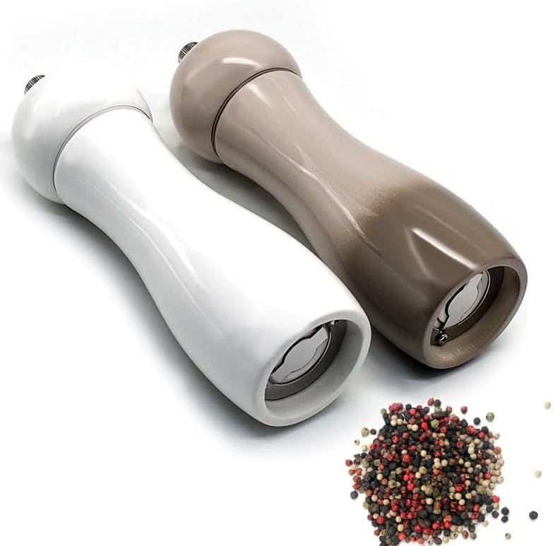 ペッパーミルまたはソルトミル ソルトアンドペッパーグラインダー セラミックグラインダー 厚さ調節可能 ペッパーシェイカー スパイスグ