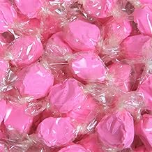 Pink Lemonade Taffy Chews by Its Delish, 1 lb Bulk Bag - Individually Wrapped Gourmet Soft Fluff Taffy - Great Candy for Pink Themed Parties, USA Made & Kosher