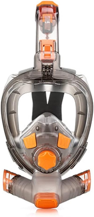 Full Face Snorkel Mask Snorkel Mask Foldable 180 Panoramic View Free Breathing Full Face Snorkeling Mask with Adult Suit