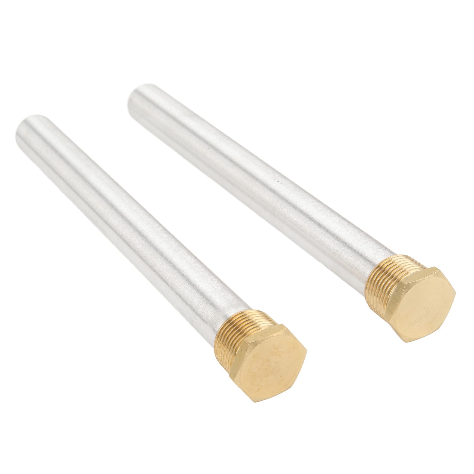 Tige D'anode pour Chauffe-eau, Capuchon en Laiton, Filetage NPT 3/4", Tige en Magnésium de Remplacement pour Banlieue, Lot de 2 Anodes pour une Protection Fiable dans les Chauffe-eau de