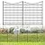 12 Panels No Dig Decorative Outdoor Garden Fence, 34.2 in(H) X 25.6 ft(L) Animal Barrier Fencing, Rustproof Metal Wire Panel Border with Rubber Mallet, Temporary Ground Stakes for Patio, Outdoor