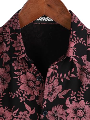 Mens Hawaiian Shirts Short Sleeve Casual Button Down Summer Shirts Floral Beach Vacation Tropical Shirts4