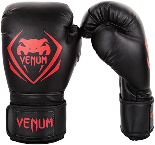 Venum Contender Boxing Gloves - Black/Red - 14-Ounce