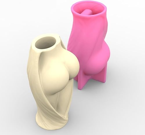 Miniatura 4 de Molde de silicona para macetas de cuerpo humano, maceta de resina epoxi, molde de hormigón, molde de arcilla para manualidades, molde de arcilla