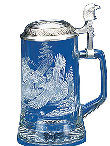 Bald Eagle Glass Beer Stein Designed By James Meger #TOP5