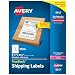 Avery Shipping Address Labels, Laser Printers, 500 Labels, Half Sheet Labels, Permanent Adhesive, TrueBlock (5912) - 05912