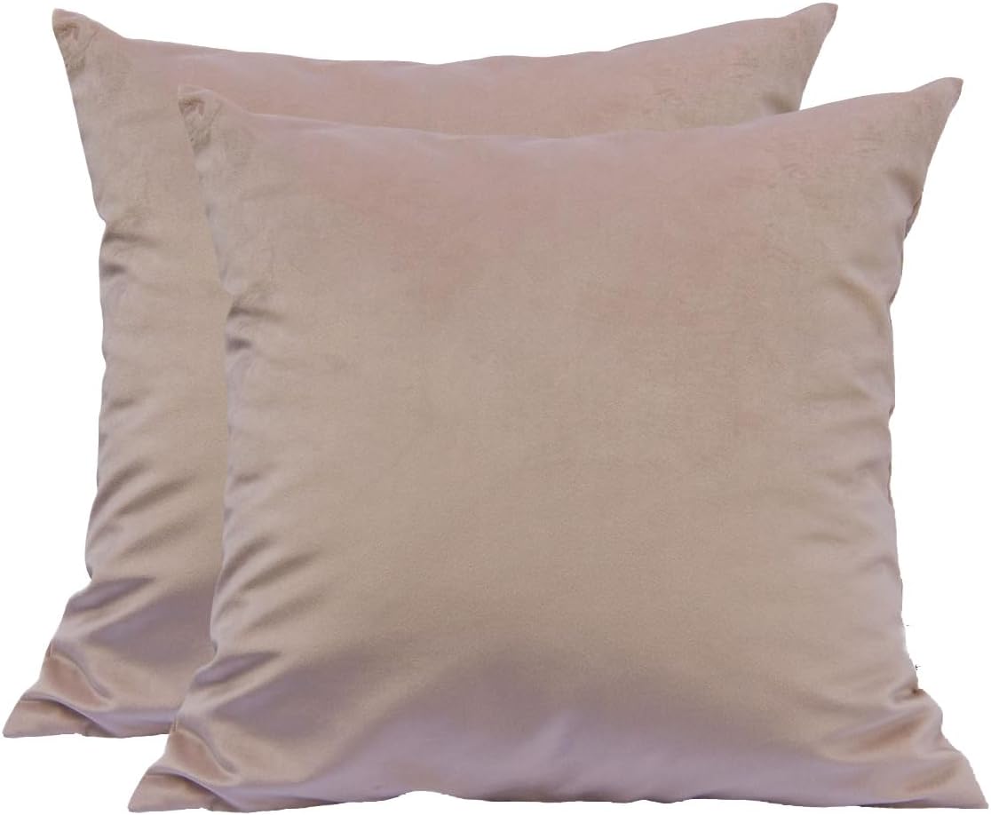 TangDepot Solid Velvet Throw Pillow Cover/Euro Sham/Cushion Sham, Super Luxury Soft Pillow Cases, Many Color & Size Options - (26"x26", Charcoal)