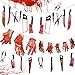 Decorazione Halloween Bandiera, Ghirlande di Sangue di Halloween, Coltelli Insanguinate Ghirlande, Insanguinate Mani e Piedi Banner, Dell'orrore Banner, Decorazione Horror per Halloween