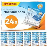 Idelia® 24x Luftentfeuchter Granulat 400g (XXL Sparvorteils 24er Set Luftentfeuchter Nachfüllpack's) I Entfeuchter Nachfüllpack (Schimmel- und Geruchsschutz) – Ansicht 1