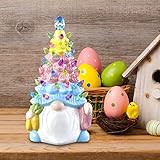 Lanhui Easter Resin Doll Figurine Sculpture for Home Desktop Ornaments Garden Decoration
