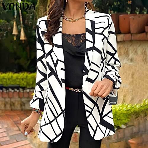 blazer estampado mujer