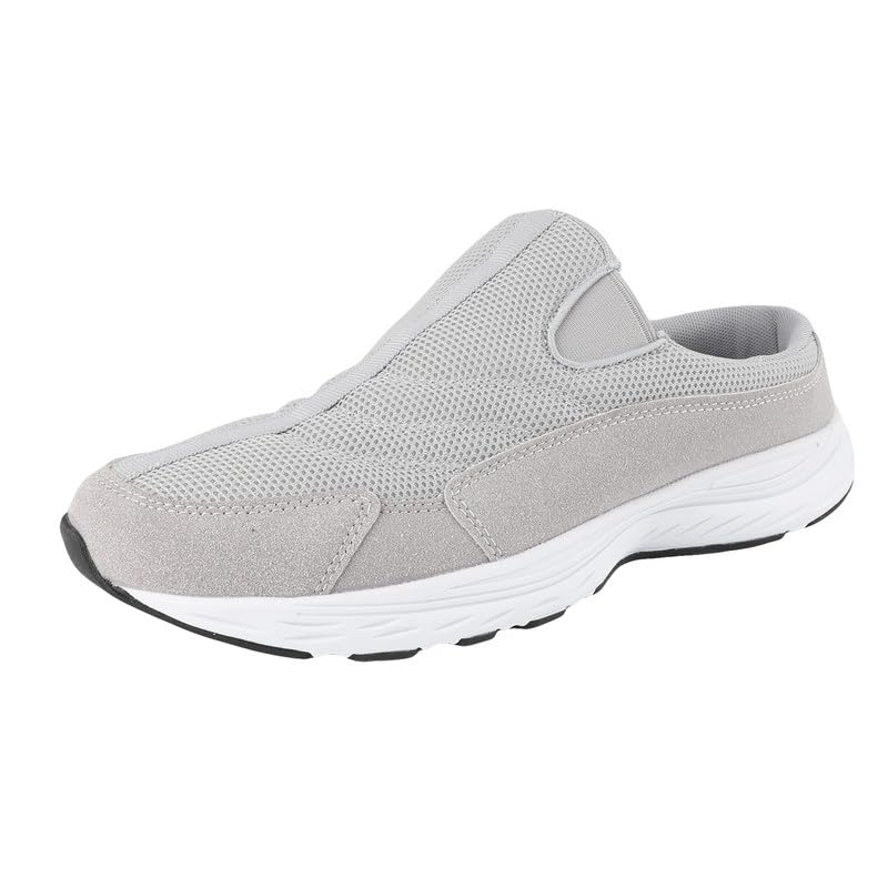 TIESTRA Pantoletten & Mules Herren – Mesh Hausschuhe mit Memory-Schaum Fußbett, rutschfest, leichte Sommer Garten Sandalen, EU 42‑47