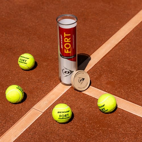 DUNLOP Tennisball Fort Tournament - für Sand, Hartplatz und Rasen