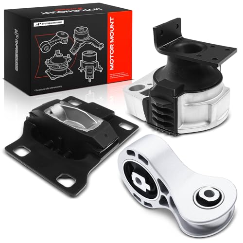 A-Premium 3PCS Engine Motor Mount Transmission Mount Torque Strut Mount Set Compatible with Ford 2008 2009 2010 2011 Focus L4 2.0L, Replace# 8S4Z6068A 5S4Z7M121A 5S4Z6038AA