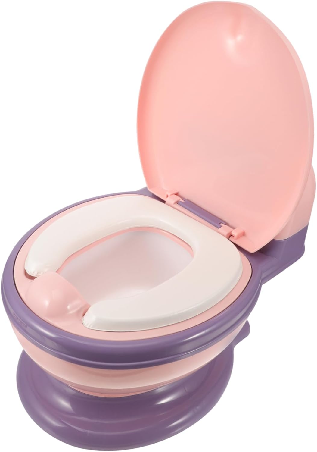LALAFINA Realistic Toddler Potty Training Toilet Soft Cushion Portable Travel Potty for Boys and Girls for Training at Home or On-the-Go