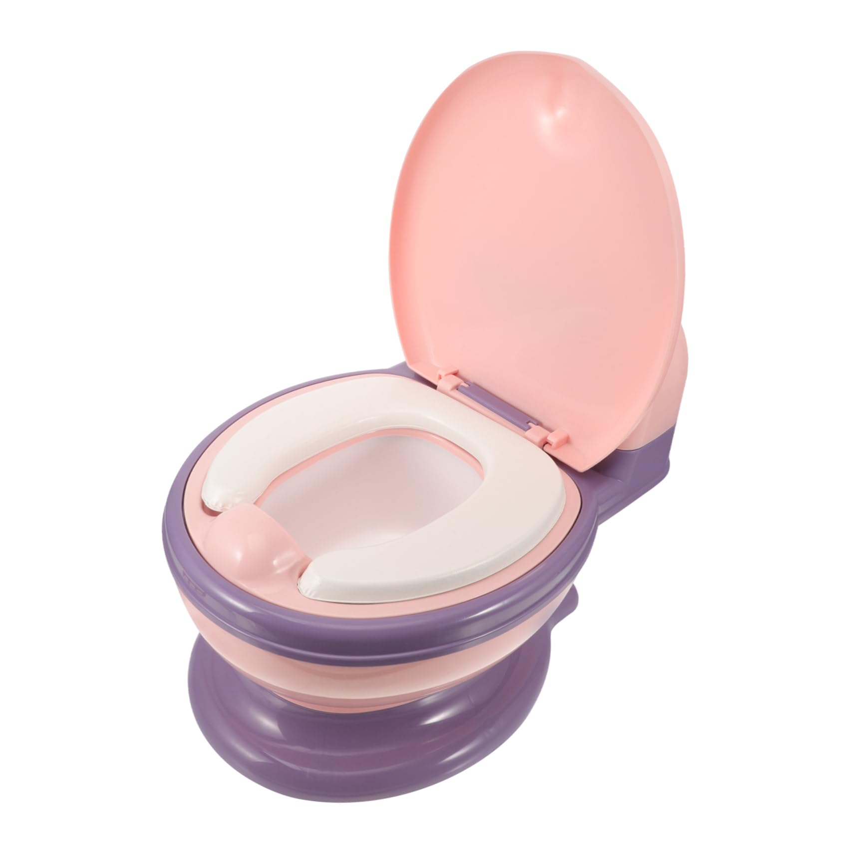 Realistic Toddler Potty Training Toilet Soft Cushion Portable Travel Potty for Boys and Girls for Training at Home