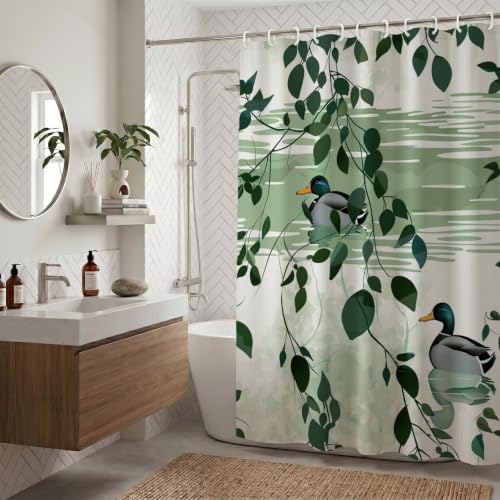 Rideau douche imperméable lavable en machine avec œillets ZO-862
