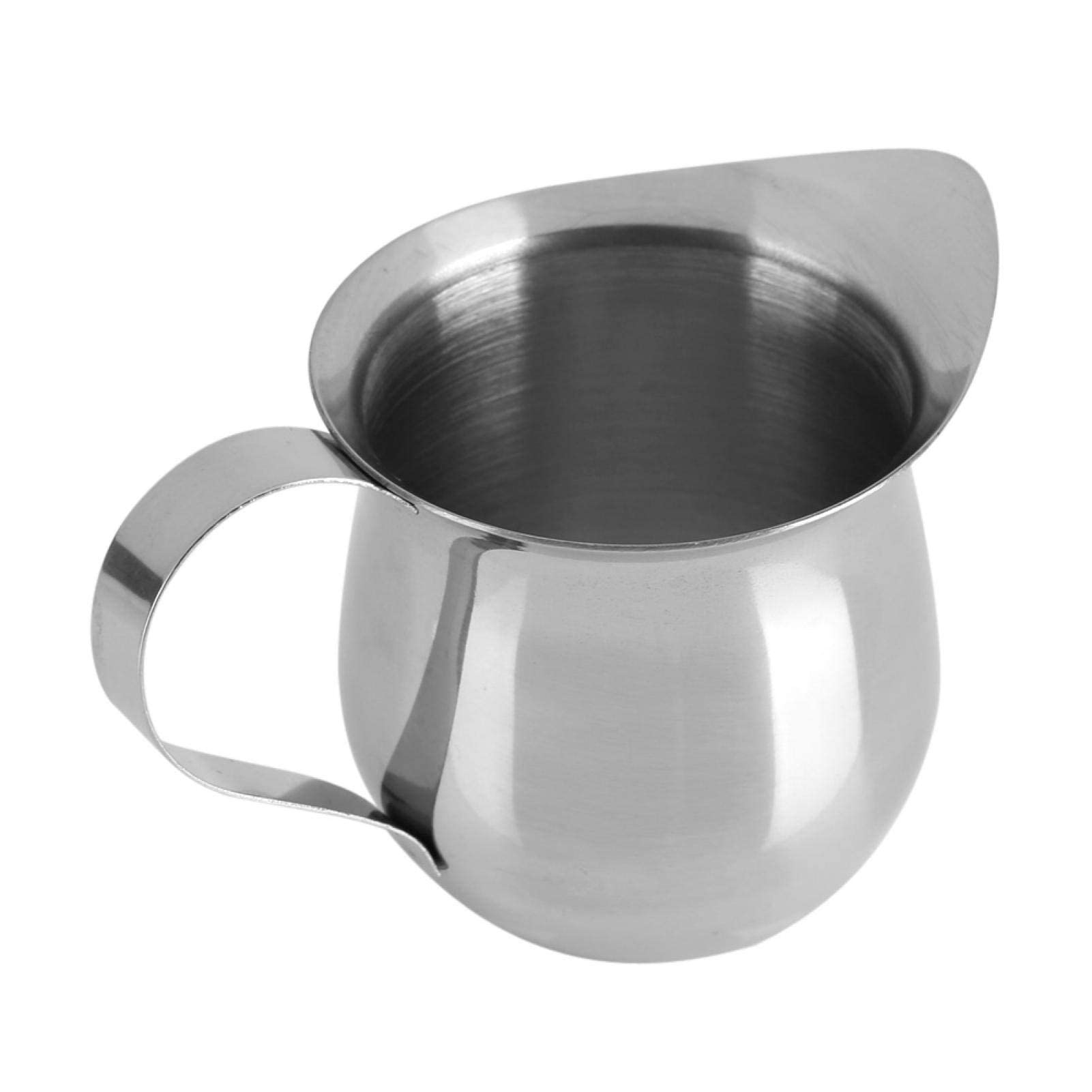 Buachois 90ml / 3oz Coffee Milk Frothing Pitcher Cup Stainless Steel Espresso Steaming Pitching Jugs Mug Tool for Kitchen Cappuccino Latte Hot Chocolate, Coffee Services in the Nature of Tableware