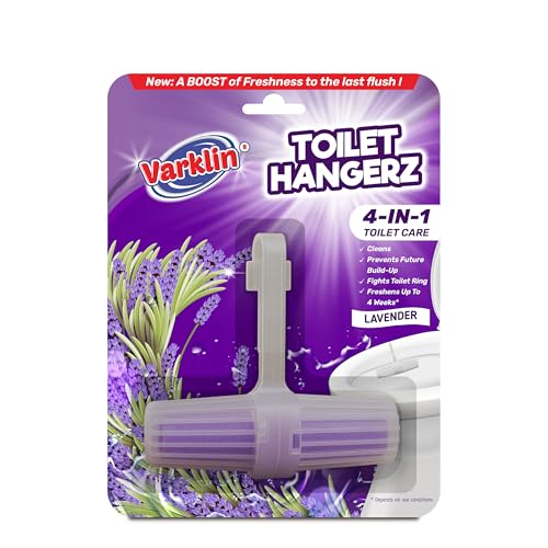 Image of 35g Toilet Rim Hangerz - Lavender | Automatic Bowl Cleaner | Soothing Lavender Freshness for Your Washroom | Easy-to-Use Toilet Bowl Cleaner | Hygienic & Sparkling Toilets Up to 4 Weeks