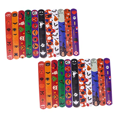 TOYANDONA 36pièces Bracelets à Claquer Halloween Divers Styles Et Motifs Amusants Pour Fête Accessoires Idéaux Pour Adultes