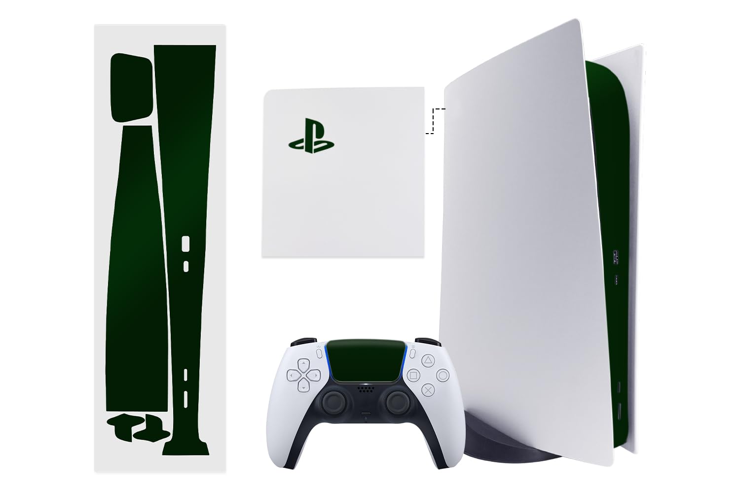 TALONGAMES PS5 Console Skin Disk Version Host Middle Strip Sticker Console Center Part Protection Strip Film PS5 Middle