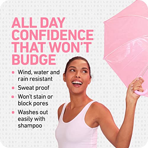 Boldify Hairline Powder Instantly Conceals Hair Loss, Root Touch Up/Cover Up Hair Toppers For Women & Men, Fibers For Thinning Hair, Stain-Proof 48 Hour Formula (Black) #TOP4