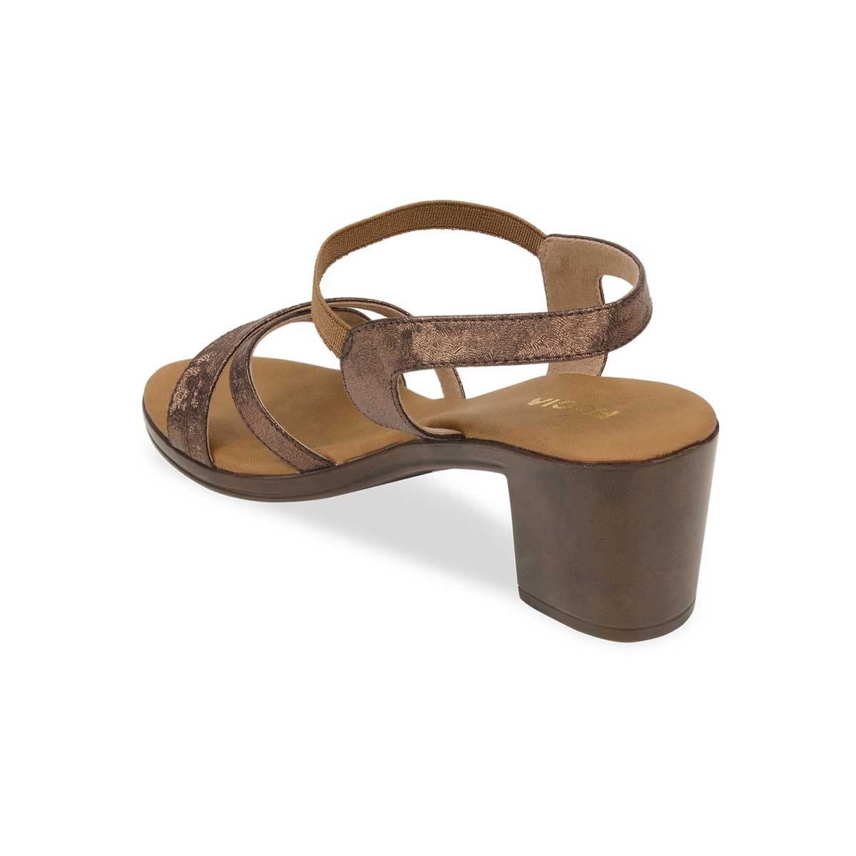 ROCIA Gold Snake Women Textured Block Heel Sandal (B0B9K7N6L1) Amazon Price History, Amazon Price Tracker