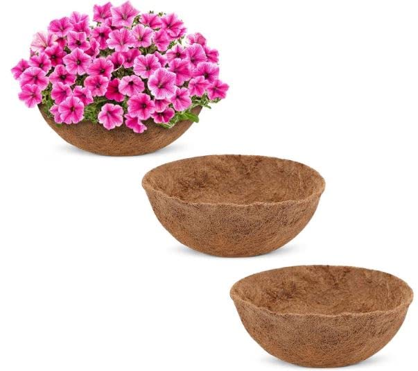 Tim Tim Agro 3 Packs 8 Inches Round Coco Coir Liner, Circle Coconut Fiber Replacement Liners for Hanging Basket Wall Hanging Baskets Garden Planter Flower Pot (B0B6485ZZJ) Amazon Price History, Amazon Price Tracker