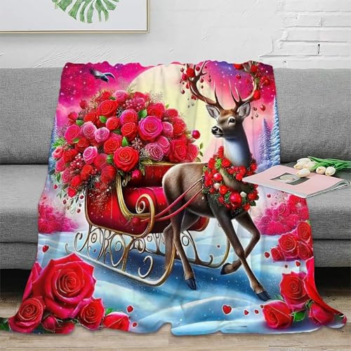 Couverture de lit cerf chaude pour vos soirées cocooning