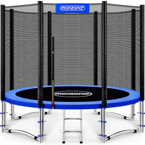 Monzana® Trampoline extérieur Rond Ø305cm Max. 150kg Set Complet Filet de sécurité Porte...