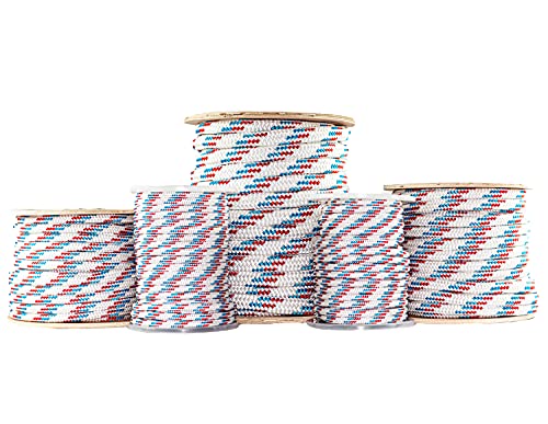 SGT KNOTS Arborist Bull Rope - Double Braided Polyester Rope - Heavy Duty Rope, Thick Rope for Swing, Climbing - Weather, UV Resistant, High Strength Rigging Rope and Tree Rope - Indoor Outdoor Use