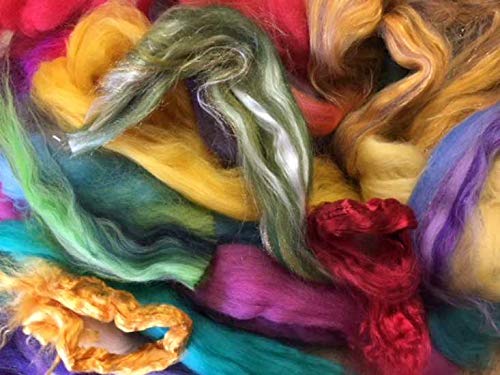 150 GMS Waste Merino Felting Wool & Fibres for Needle & Wet Felting