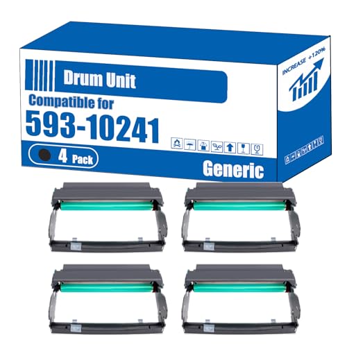 Image of TOEPPEX Compatible for Dell 593-10241 Drum Unit 1720 1720DN 1720N Printers, High Yield 30000 Pages, Accurate Imaging Rich Colors (4 Pack Black)