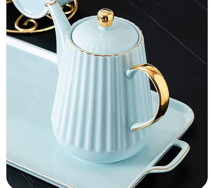 食器  tea set Sweejar Porcelain Tea Sets British Royal Series, 8 Oz Cups