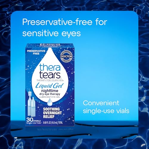 TheraTears Liquid Gel Nighttime Lubricating Eye Drops, 30 Single-Use Vials - image 6